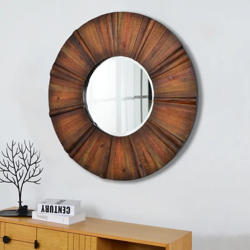 Round Decoration Mirror Clear Lounge Unique Universal Living Room Clear Makeup Frame Mirror Save Space Spiegels Room Decorations