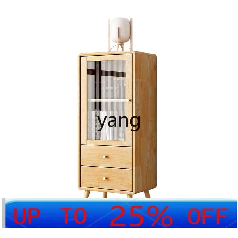 LMMsofa side cabinet side TV living room solid wood chest storage storage