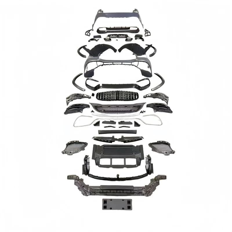 High Quality GLS63 Style Body Kit With Front Rear Bumper For GLS W167 Perfect Fit Non-destructive Installation Upgrade Parts