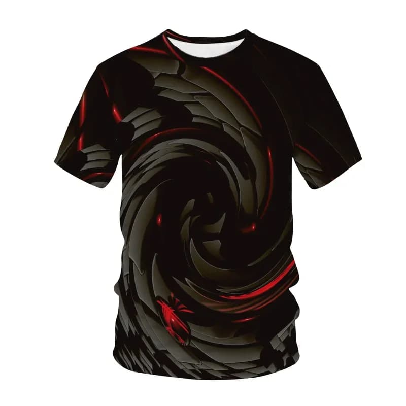 New Fashion 3d Cool Pattern Men's T-shirt Summer Fashion Leisure 3d Print Children's Personality Harajuku Thin Breathable Top