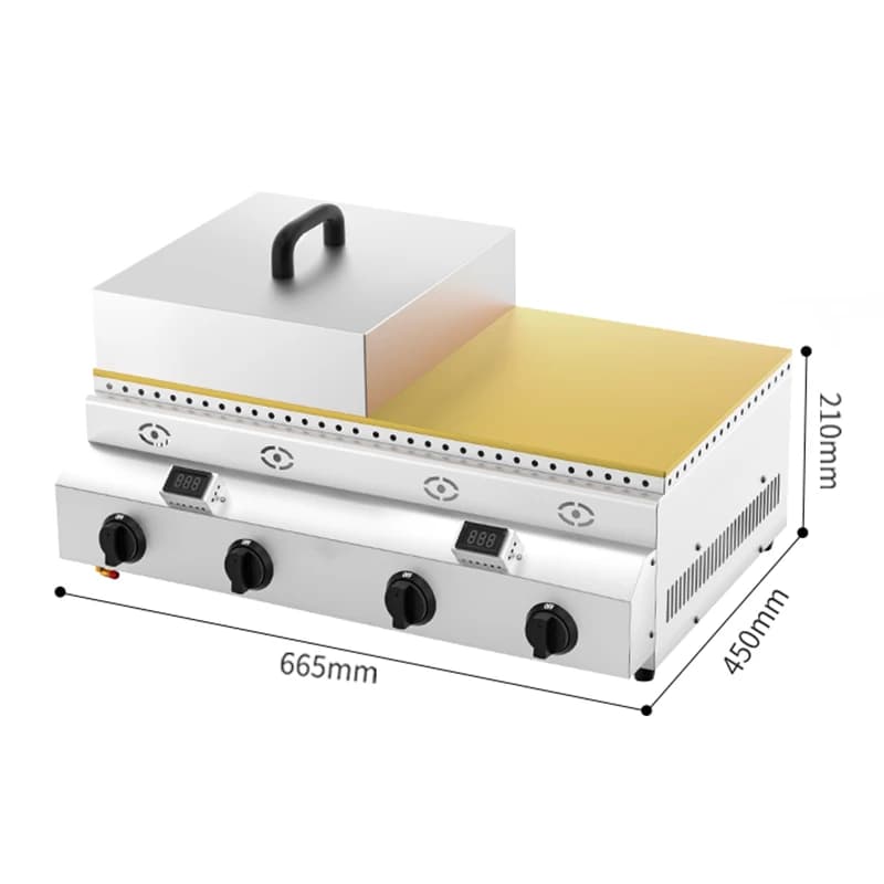Gas Pancake Maker Souffle Machine Pancake Griddle Dorayaki Making Machine