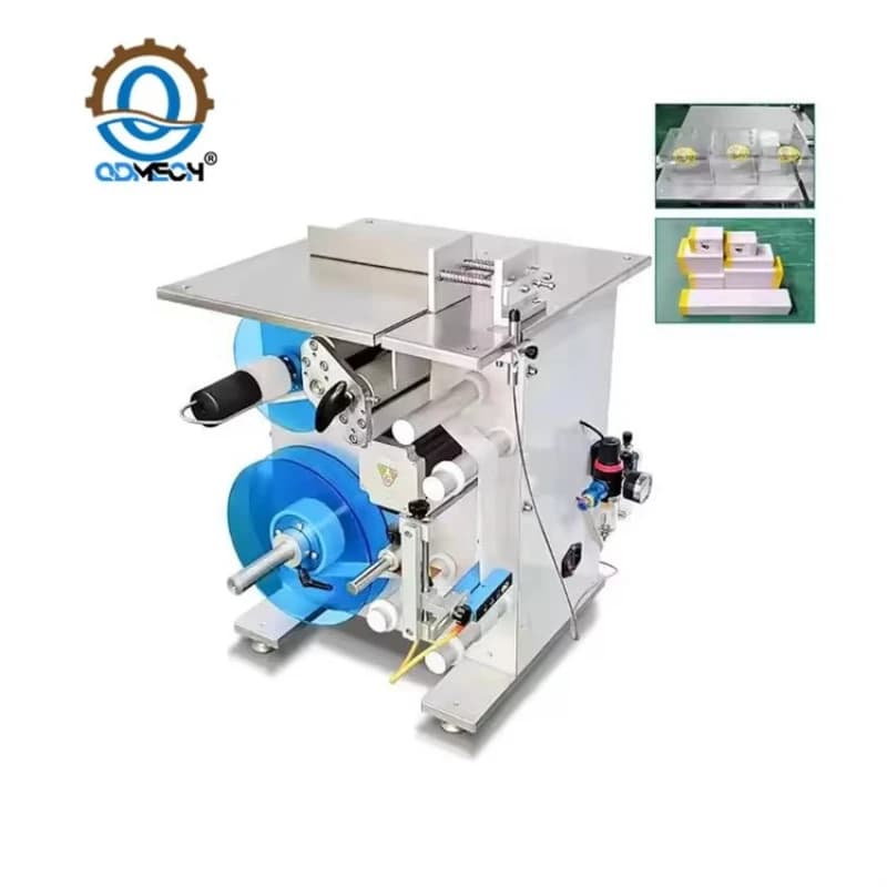 Small Hand Push Poker Electronic Products Packaging Box Anti Dismantling Sealing Adhesive Labeling Machine