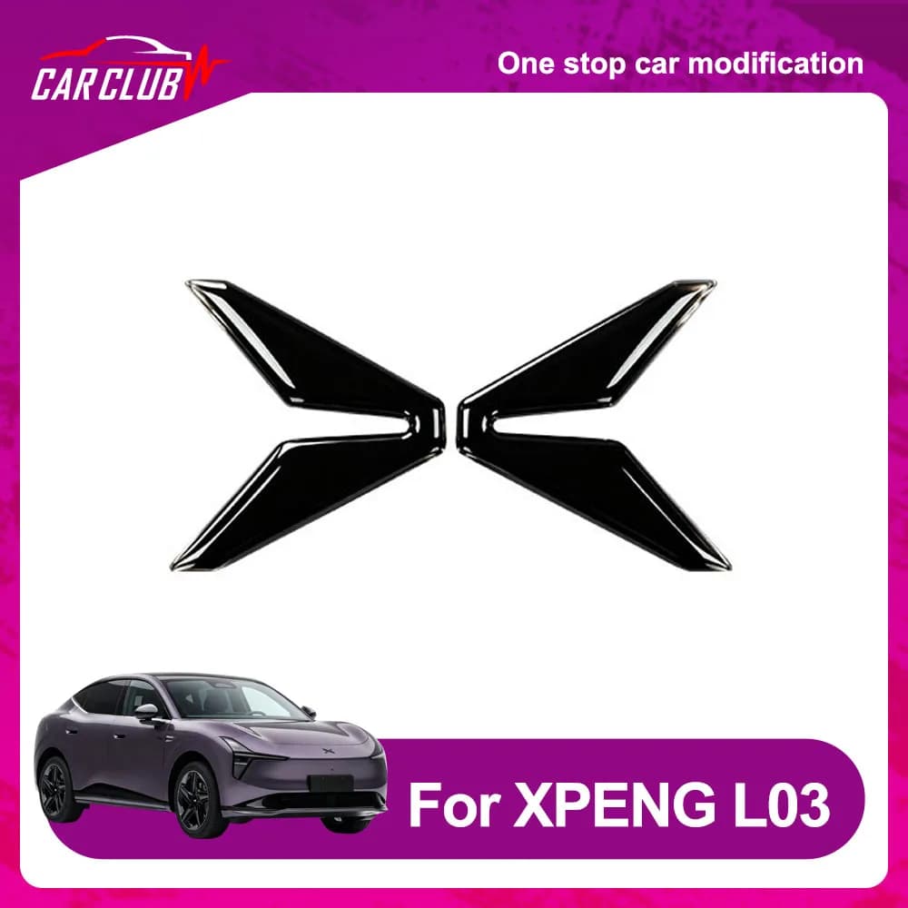 Black Warrior Emblem Stickers For The Entire Vehicle For XPENG MONA L03 2026 Resin Material Fashion Car Badge Automotive Parts