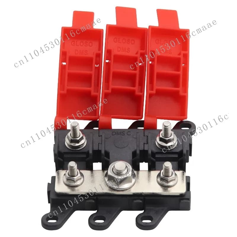 Car RV Circuit Modification Accessories Three-way Fuse Holder High Current Fork Bolt Fuse Box Removable
