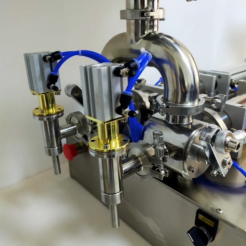 Stainless Steel Filling Machine Pneumatic Double-Head Paste Liquid Heating Mixing Filling Machine