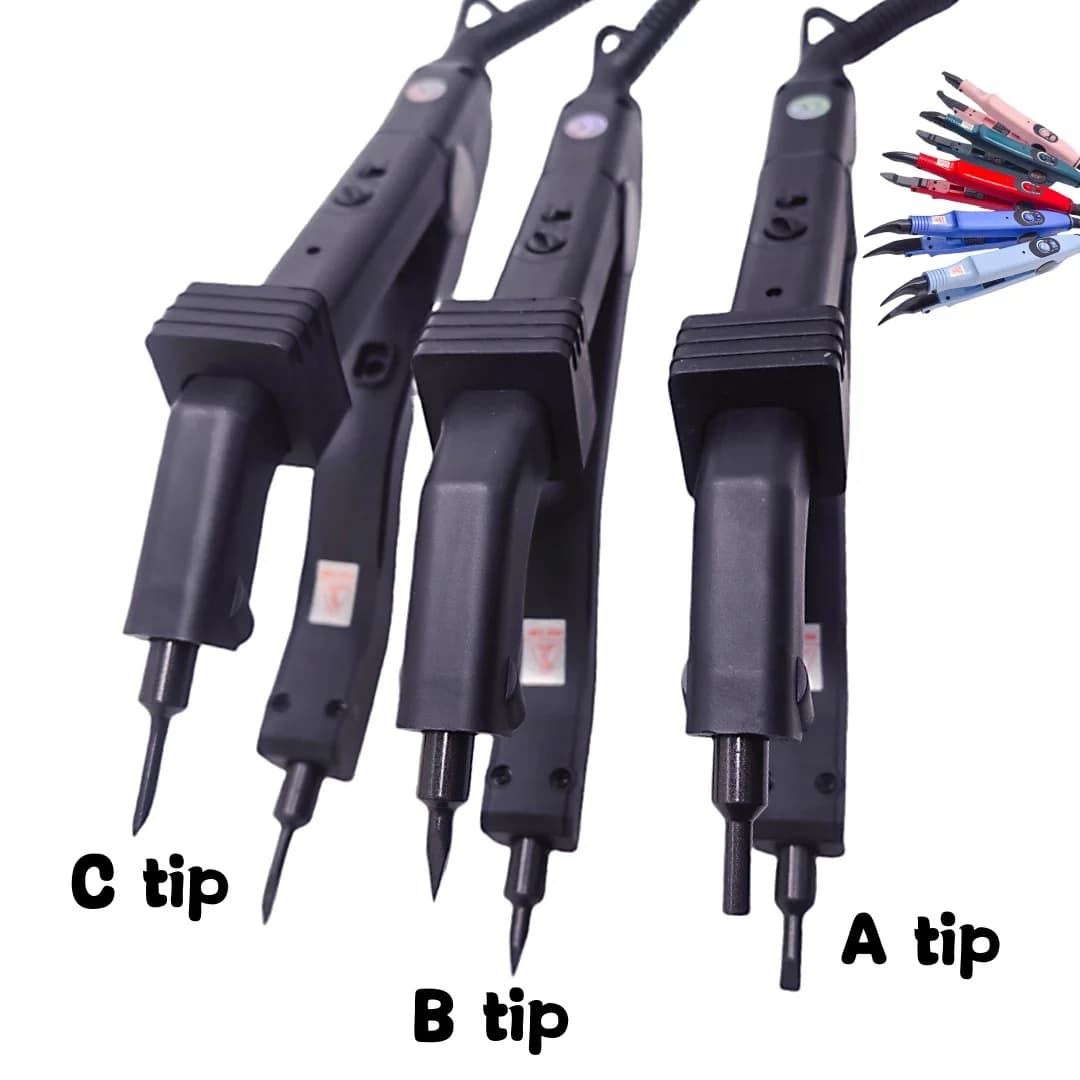 High Quality Adjustable Temperature Heated Iron for Keratin V-Light Hair Extension Kit