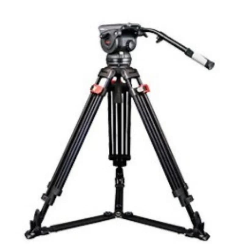 OEMOne-click lift, professional camera tripod, camera tripod SLR camera tripod 100 bowl mouth, large tripod