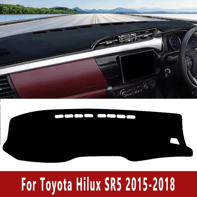 For Toyota Hilux SR5 2015-2018 Car Dashboard Mat Dash Cover Central Control Pad Custom Nonslip Cape Sunshade Accessories 2017
