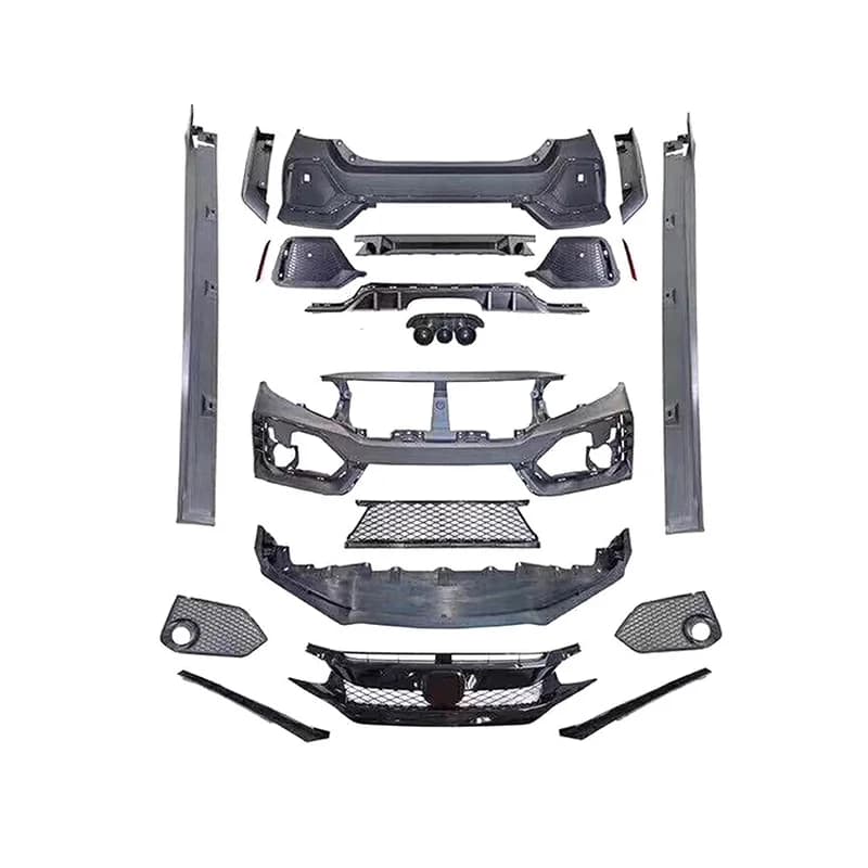 High Quality Type R Style Body Kit Front Rear Bumper Spoiler Tuning Parts