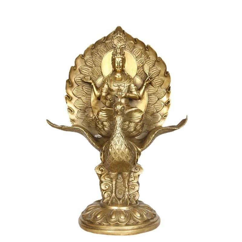 ornaments and handicrafts: Copper , Peacock King of the Underworld