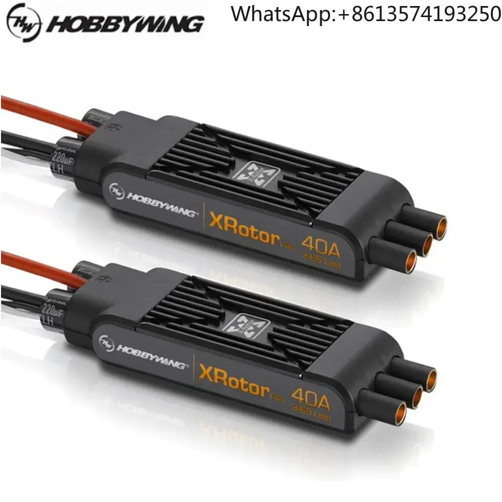 2PCS Hobbywing XRotor Pro 40A ESC No BEC 3S-6S Lipo Brushless ESC DEO For Quadrocop 550~880 Class Multirotors