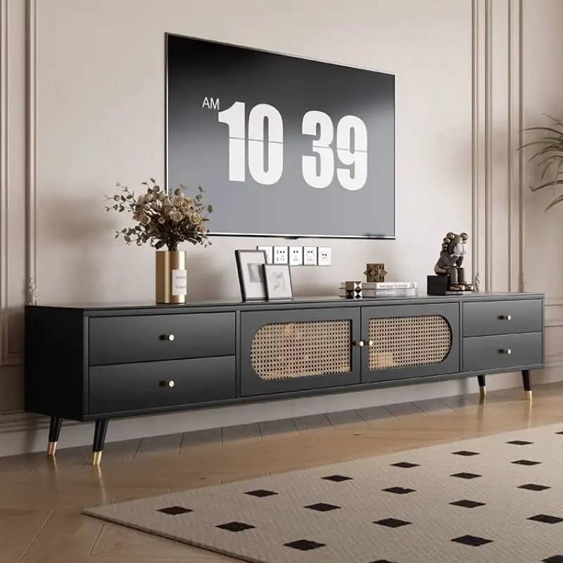 Classic Storage Tv Cabinet Minimalist Vintage Luxury Modern Tv Cabinet Nordic Unique Designer Muebles Para Sala Furniture Home