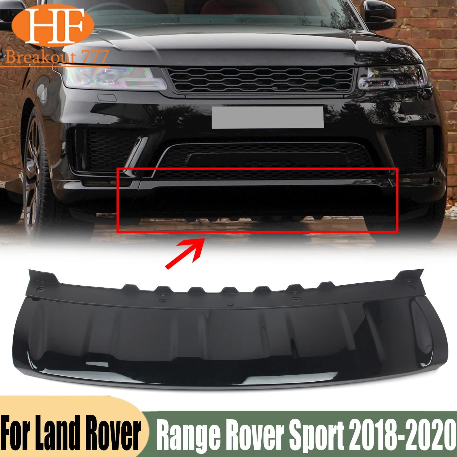 For Land Rover Range Rover Sport 2018 2019 2020 Car Under Towing Eye Front Bumper Plate Protector Cover ABS LR109870 LR099367