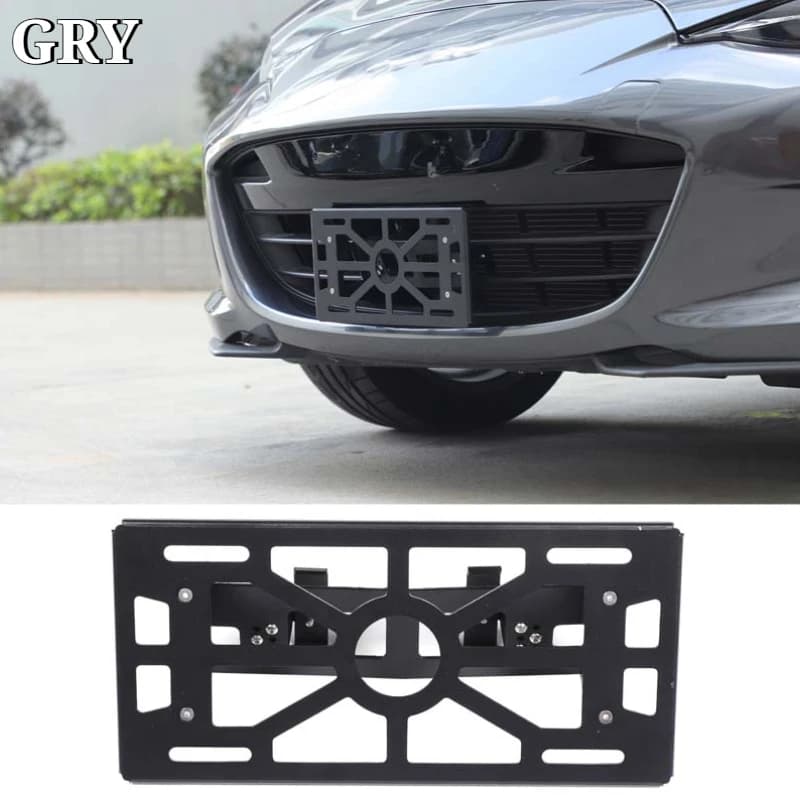 Car Front Bumper License Plate Bracket Holder For Mazda MX-5 Miata 2016-2026 Aluminum Alloy Black Exterior Car Accessories