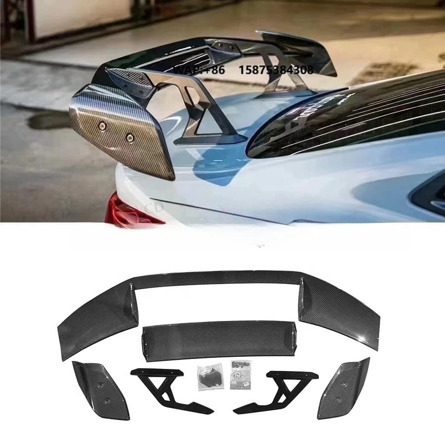AD-R3 Style Dry Carbon Fiber Rear Wing Tail Spoiler Universal Body Kit for  2 Series M2 G87 M3 G80 M4 G82  2 Series M2 G87