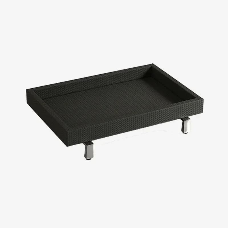 Leather tray, cosmetics, scented candles, storage tray, rectangular bathroom set, storage tray.