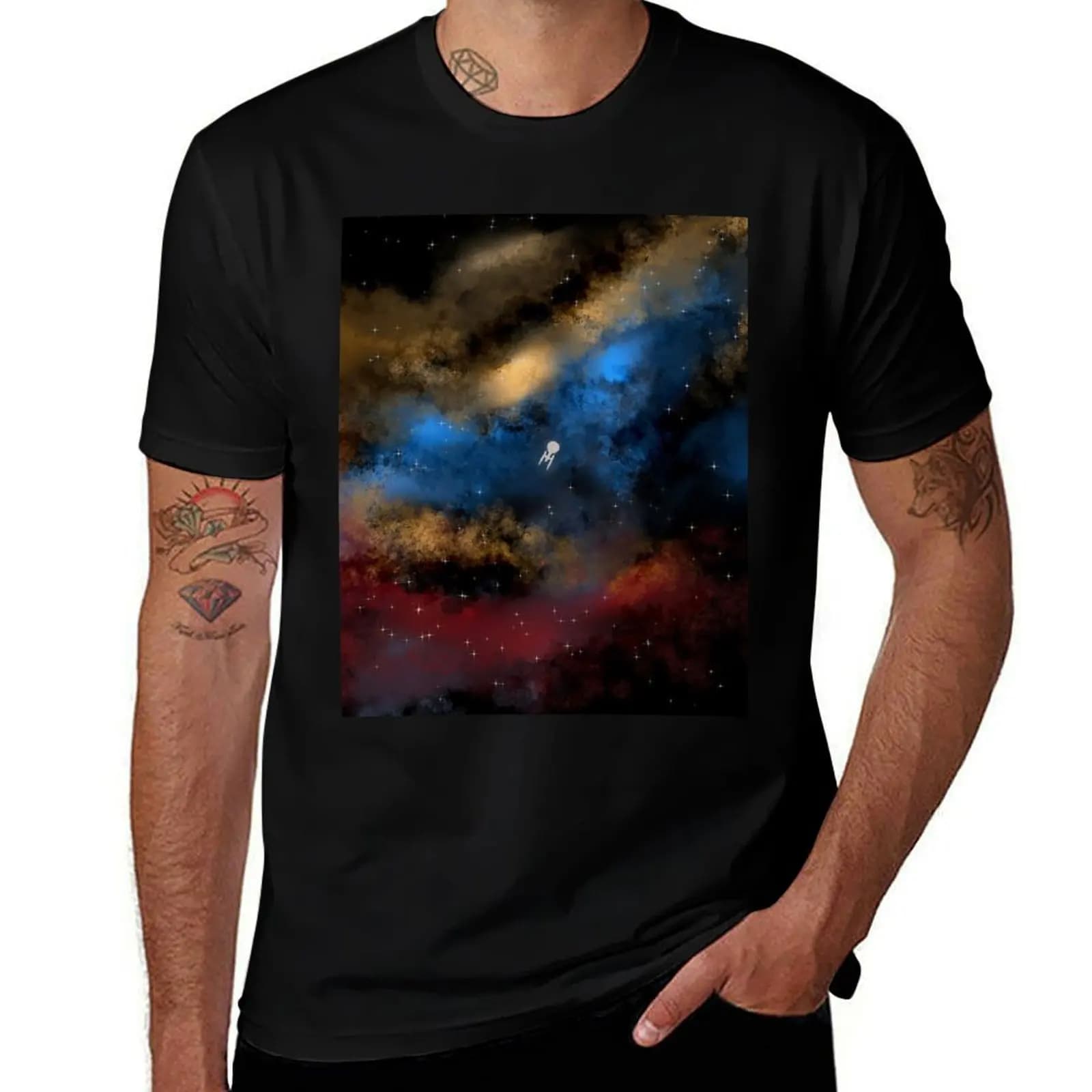Star Trek - Boldy Going digital painting - StarTrek T-Shirt Plus Size Loose Fit T-Shirt