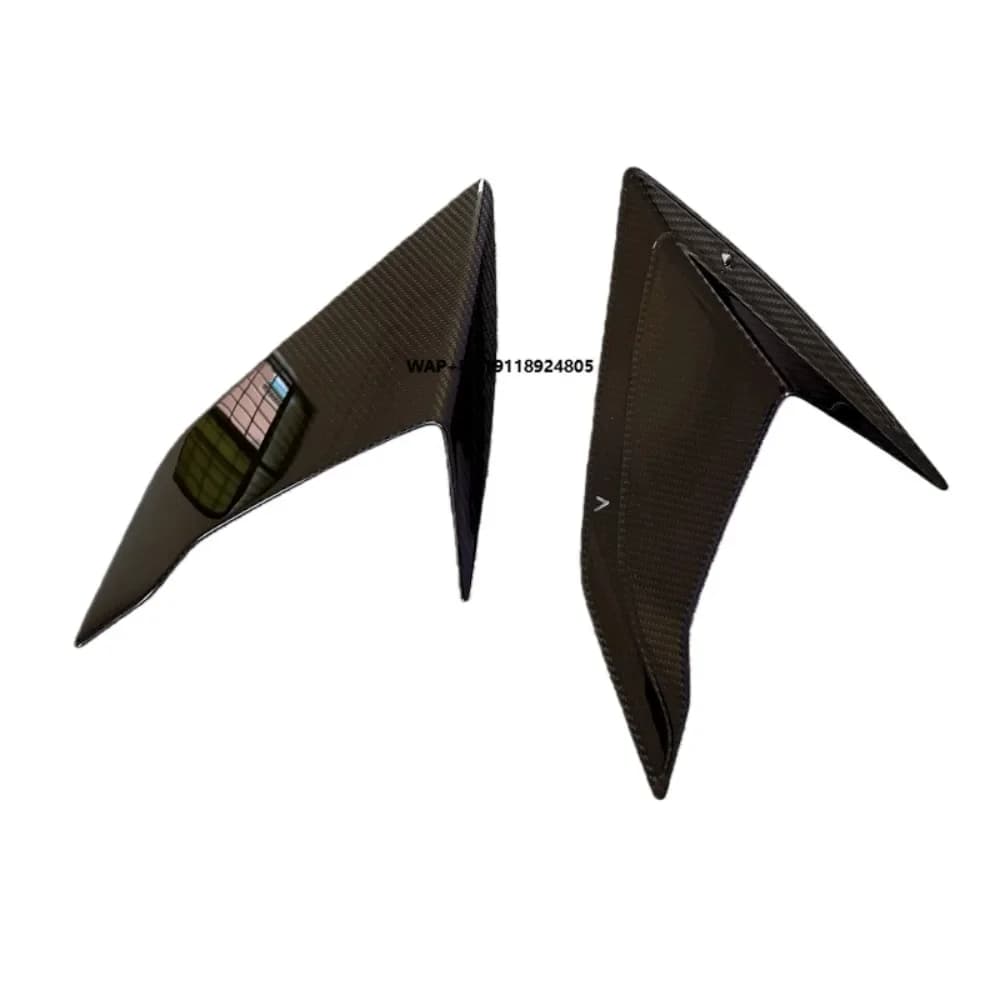 Dry Carbon Fiber Rear Fender air Vent Body Kit for  Huracan STO Upgrade V Style Rear air Vent Decorative air Kit