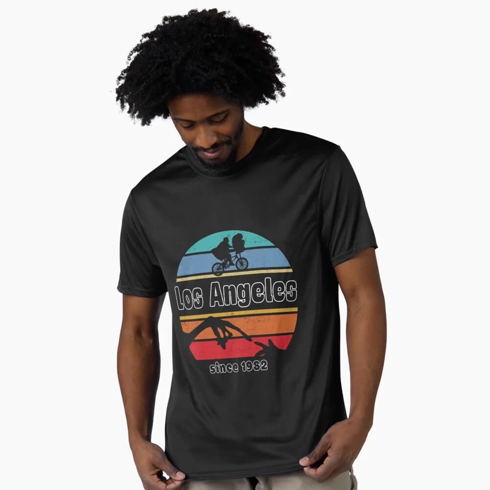 Los Angeles Since 1982 ET Extra Terrestrial 80s Cult Movies Perfect Gift T-Shirt for men All size tops Alien Graphic clothes