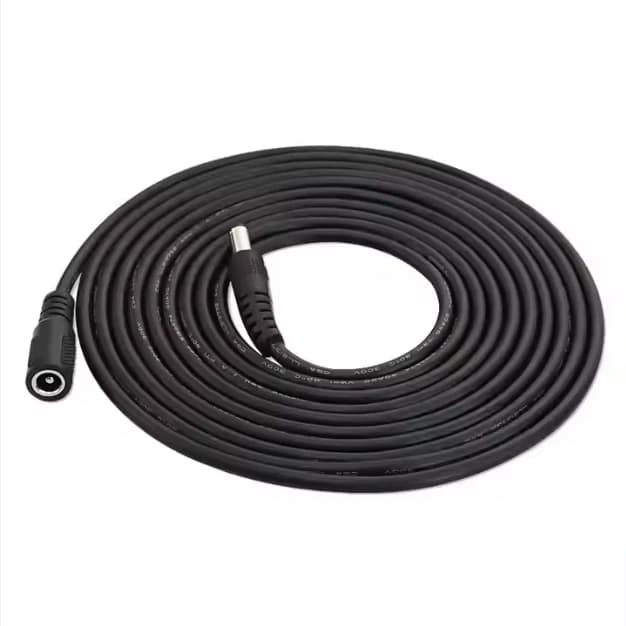 3pcs 12V DC5.5mm *2.1mm Male to Female Power Cable for Router Surveillance Camera LED Lights