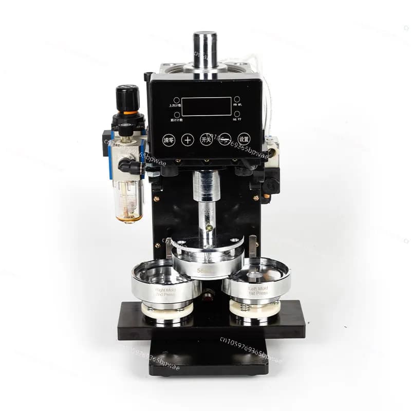 Automatic Badge Machine, Pneumatic Tinplate  Making , Double Flash, Including  Mold