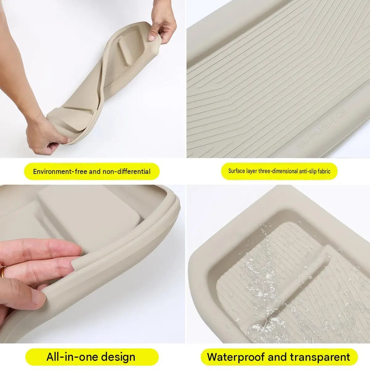Car Table Silicone Mat for Toyota Alphard Vellfire 40 Series Second Row Seat Cup Holder Pad Cover Non-Slip Interior Accessories