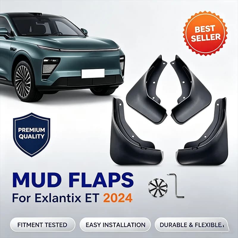 For Exlantix ET 2024 4PCS Mud Flaps Splash Guards Front Rear Fender Mudguards Exterior Protection