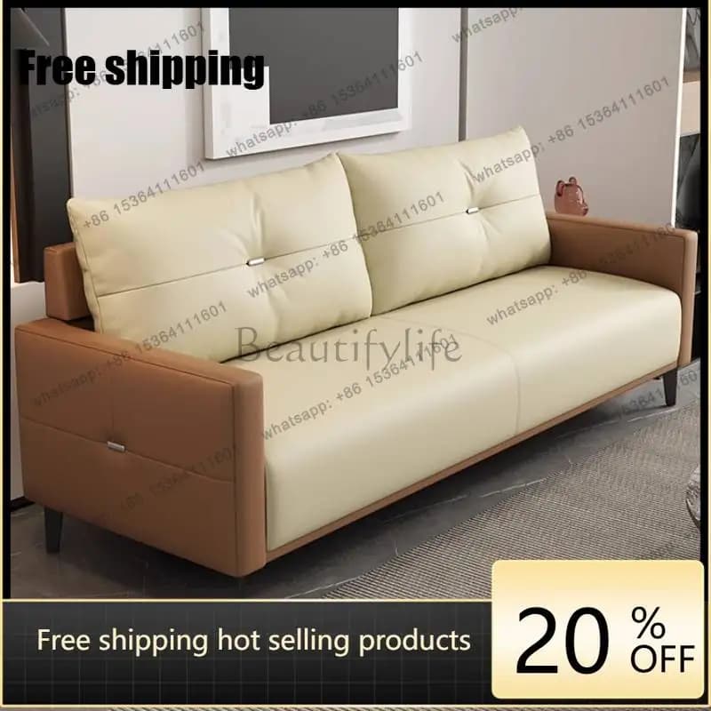 LJY Narrow Puff Living Room Sofas Beige Designer Individual Nordic Sofa Living Room Lounges Lazy Banken Woonkamer Furniture For