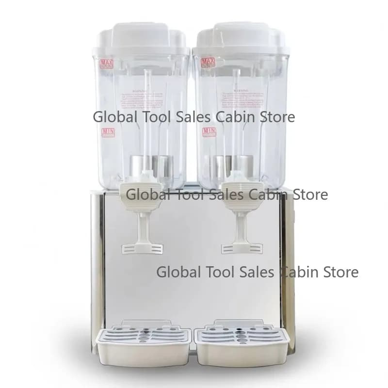 18L Large Capacity Two Tanks Coffee Milk Juice Cooling Bar Drink Dispenser Commercial Juice Cold Dispenser