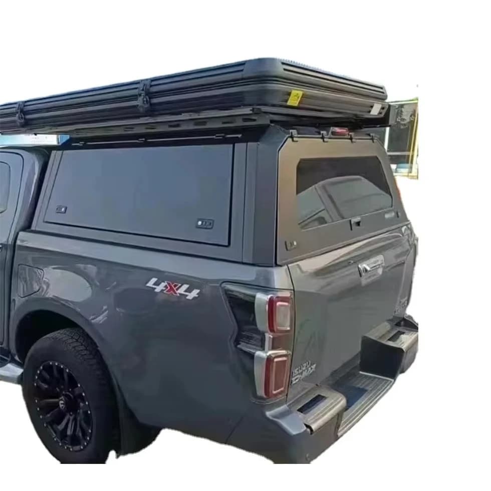 Tailored Size Aluminum Alloy Canopy Waterproof Anti-Rust Rear High Cover for Isuzu D-max Pickup Truck Accessories