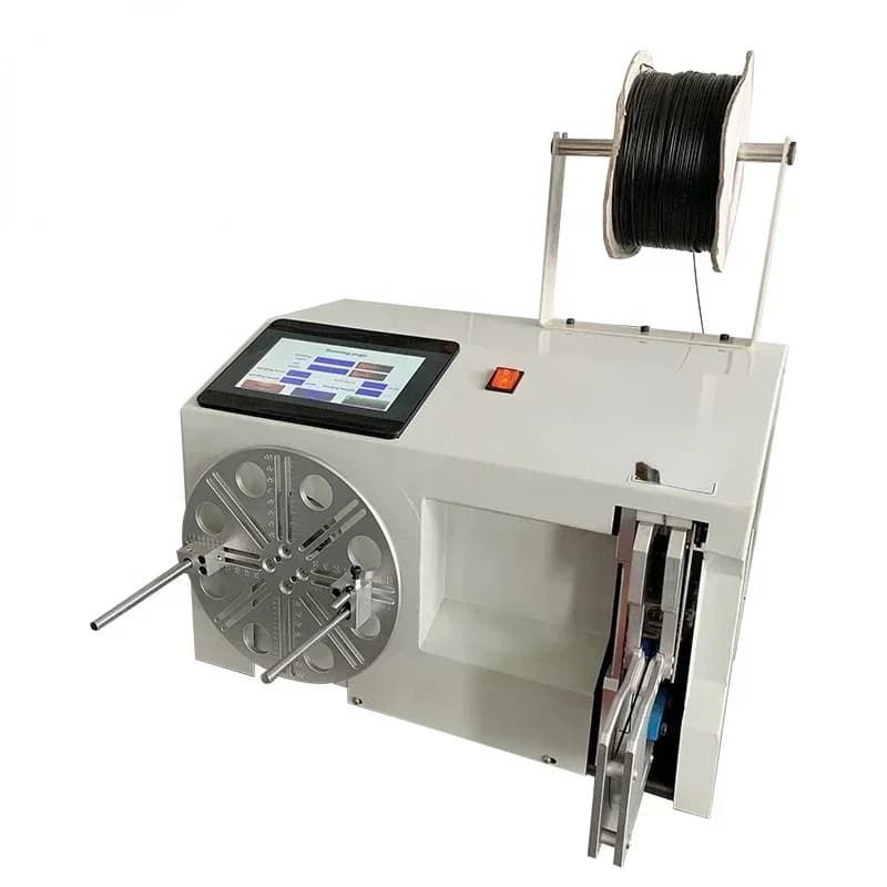Automatic Adjustable Usb Cable Coil Binding Cable Coiling Winding And Tying Wire Machinecheap And Fine
