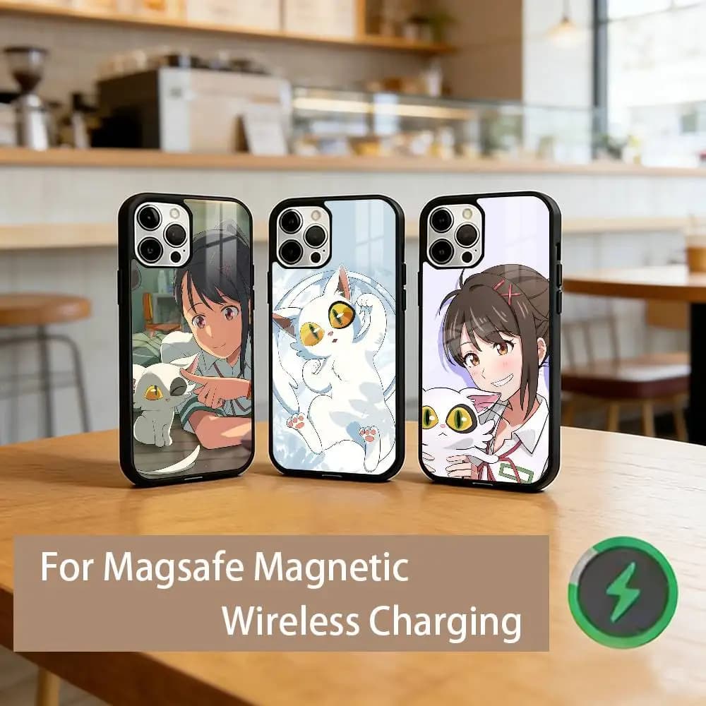 Suzume Anime  Phone Case Magnetic with Magsafe Wireless Charging For iPhone17,16,15,14,13,12,11 Plus,Pro