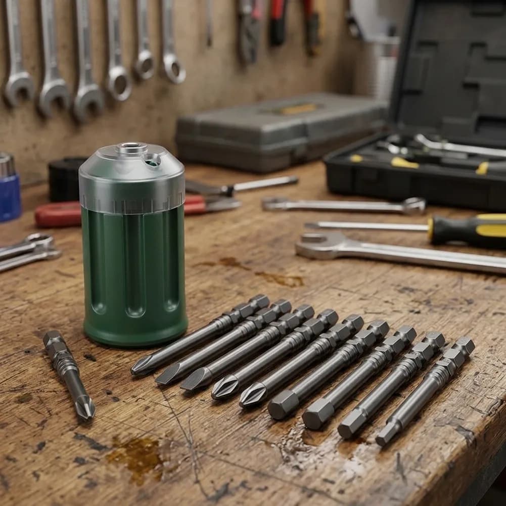 Portable Screwdriver Set For S2 Alloy Steel Magnetic Bits Bucket Style Storage For Home Repair, Hand Tools Screwdrivers Set