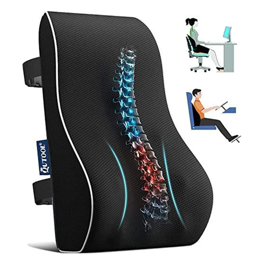 Universal Car Seat Lumbar Cushion Soft Support Pillow Memory Foam To Relieve Back Pain Cushion Suitable For Office Home Car