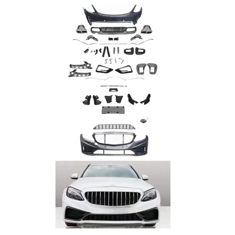 Hot selling New High Quality  Upgrade Carlsson Style Front Bumper Grille Body Kit Plug+Play Bolt-On Installation 1 Year