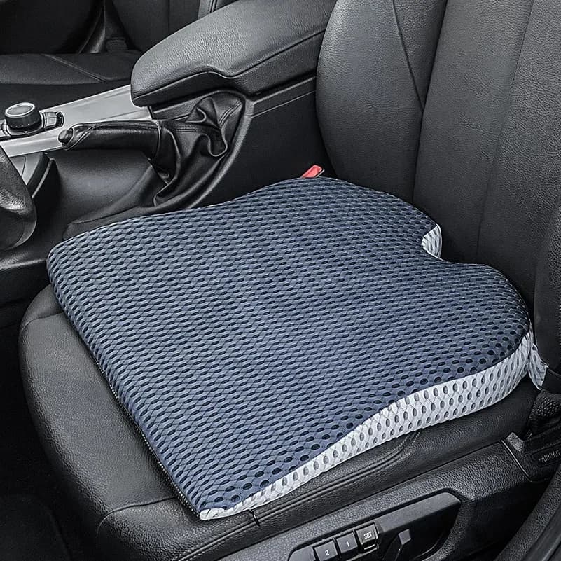 Wedge Car Seat Cushion for Driving Raised Vision- Soft Dense Memory Foam Car Seat Pad for Car Seat Driver/Passenger