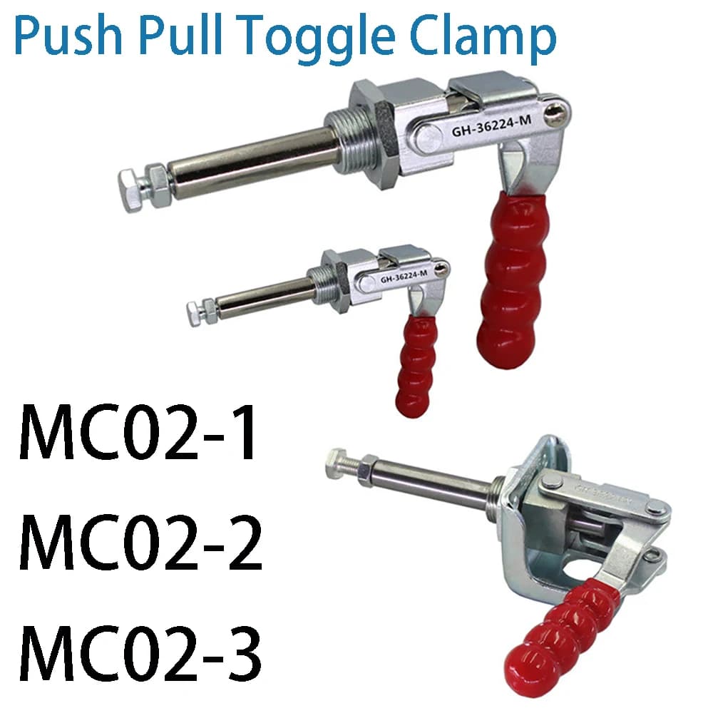 MC 02-1 02-2 02-3 Push-pull Quick Clamp Lever Fastener Hand Tool 91-318kg Left and Right Push Pull Type Toggle Clamp