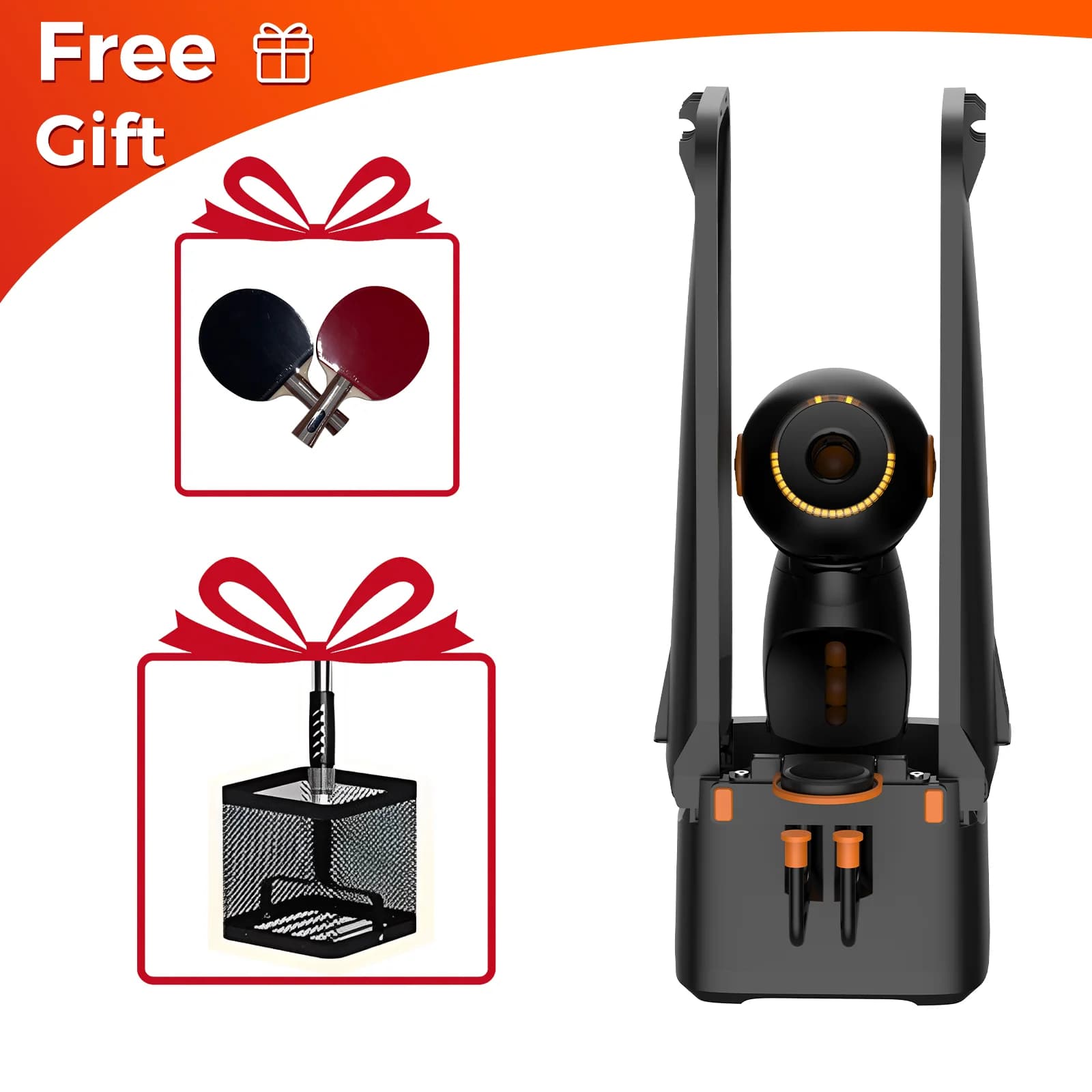 Dora PRO Table Tennis Robot Ping Pong Machine with Net Professional Smart Sports AI Equipment Factory Wholesale Price