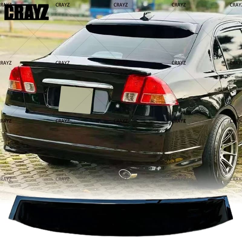 Suitable For The 2001-2005 Civic Roof Wing ES5 ES7 CIVIC 4 Door Rear Glass Becoration Rear Windshield Fixed Wing Spoiler
