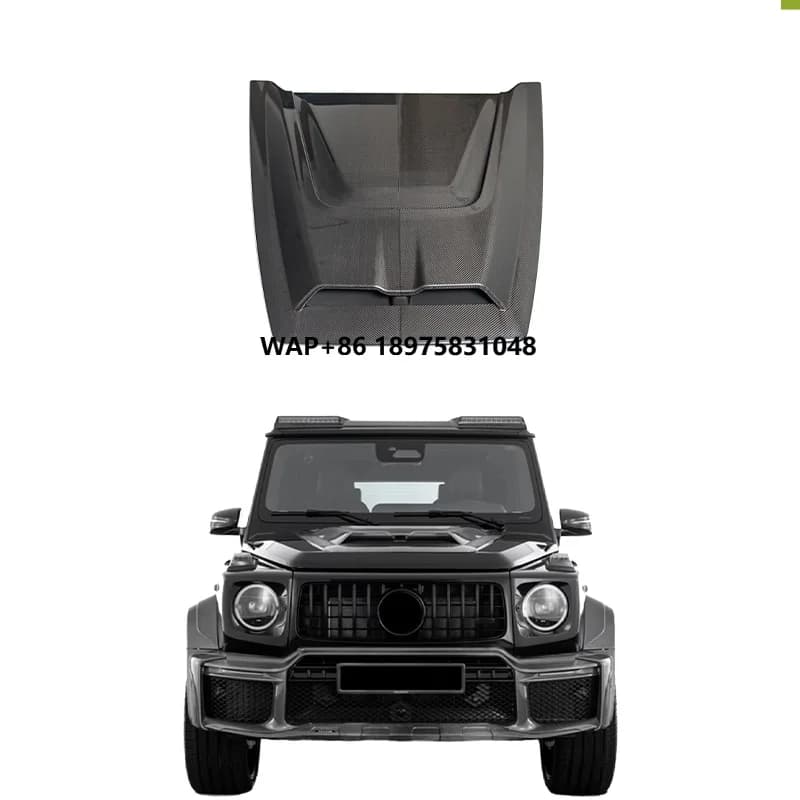 2025 New g Class W465 B800 Carbon Fiber Parts Hood Scoop G400 G500 G550 G63 Bonnet W465 Front Carbon Hood Black 2025