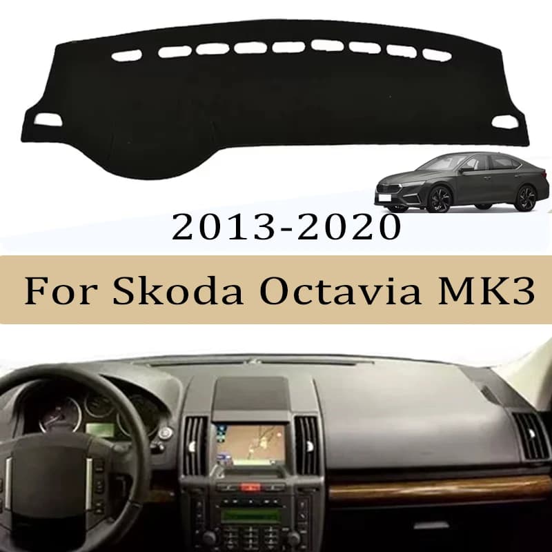 Car Dashboard Cover Sun Shade Mats Avoid Light Pads Instrument Panel Protective For Skoda Octavia MK3 2013-2020 Models