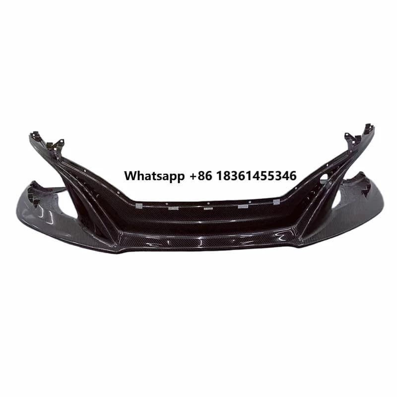 for 12C 650S Body Kit OEM Style Dry Carbon Fiber Front Bumper Edge Front Lip