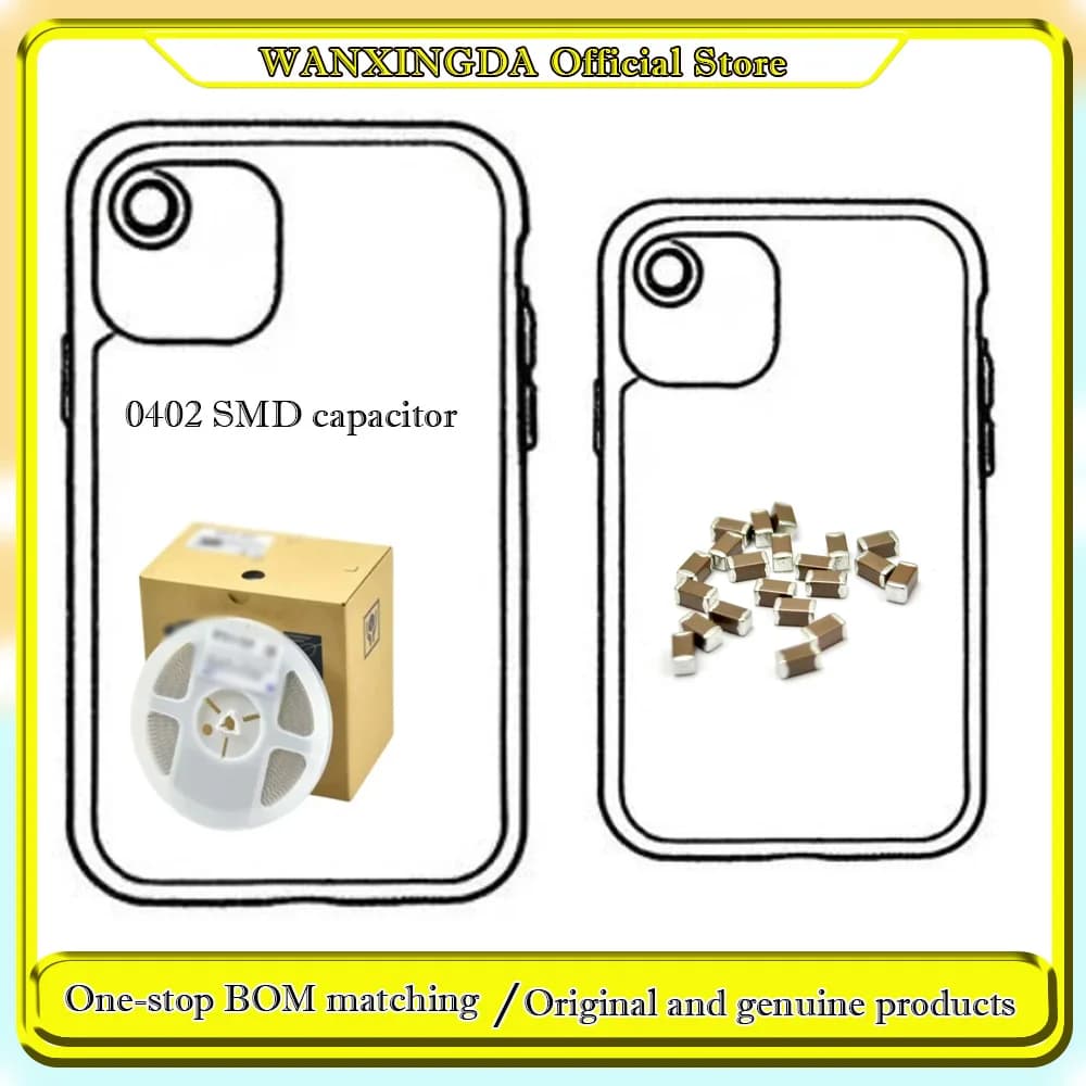 0402 100Pcs 10000Pcs120pF 150pF 180pF 200pF 220pF 270pF 300pF 330pF 360pF 390pF 470pF 510pF 560pF 680pF 820pF White phone case