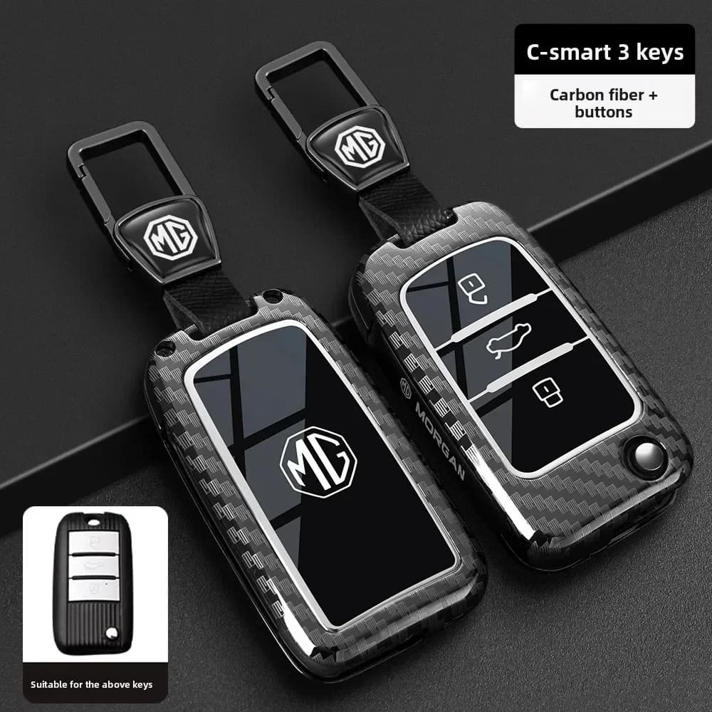 New Carbon fiber TPU Car Key Case Cover Protect Shell Bag For MG MG5 ZS GT GS MG3 MG6 MG7 EZS HS EHS ZS EV For Roewe RX5 Remote