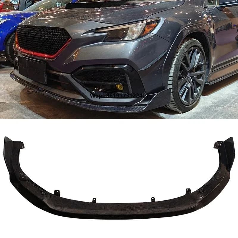 CARBON FIBER MSD V1 STYLE FRONT LIP for 22- WRX VB# S4
