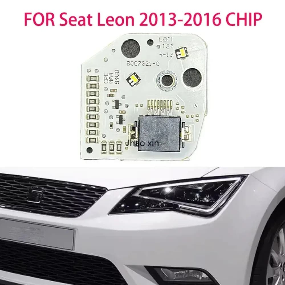 Luz blanca para faros de coche Seat Leon 2013-2016, Chip DRL, placa de circuito de balasto, Chip de placa de fuente de luz