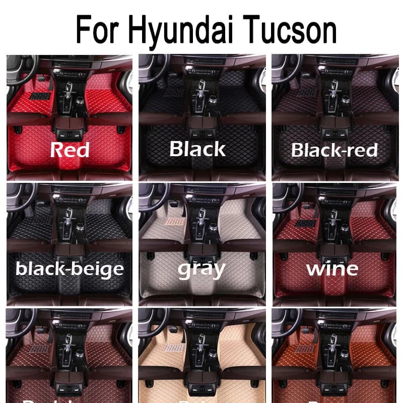 Car Floor Mats For Hyundai Tucson Non-hybrid 2021 2022 2023 Custom interior accessories