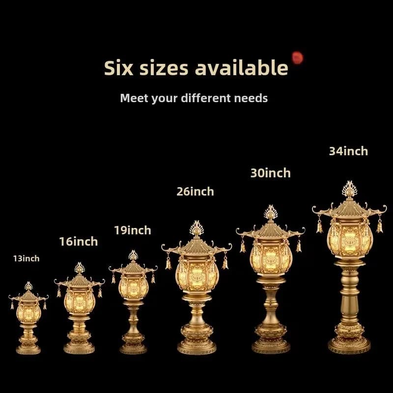 FJ-11 Changming Plug-in Led Lotus Ornament Buddha Offering Auspicious And Lucky Heart Sutra Shrine Temple Temple Ornament