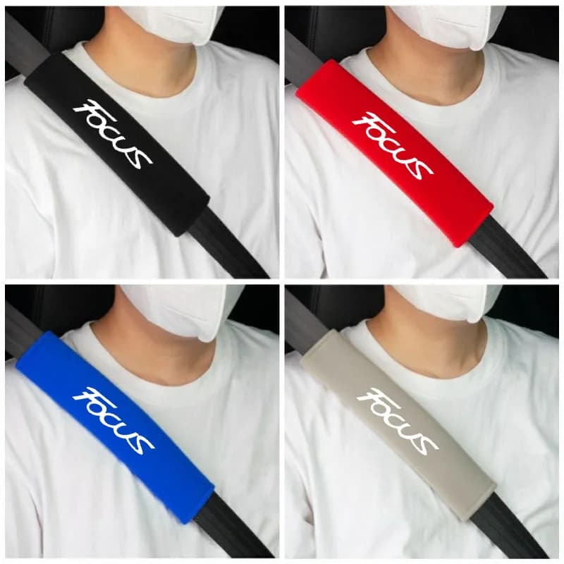Car Seat Belt Shoulder Cover Breathable Protection Safety SeatBelt Pad For FOCUS ST Auto Accessories