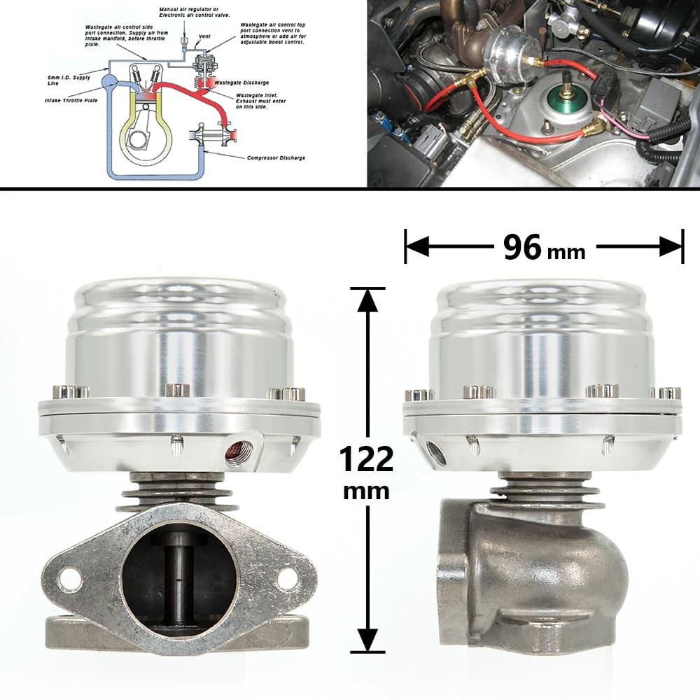 AADD-Universal Turbo wastegate Suitable 38MM External Wastegate Turbo Wastegate For All Turbocharged Vehicles